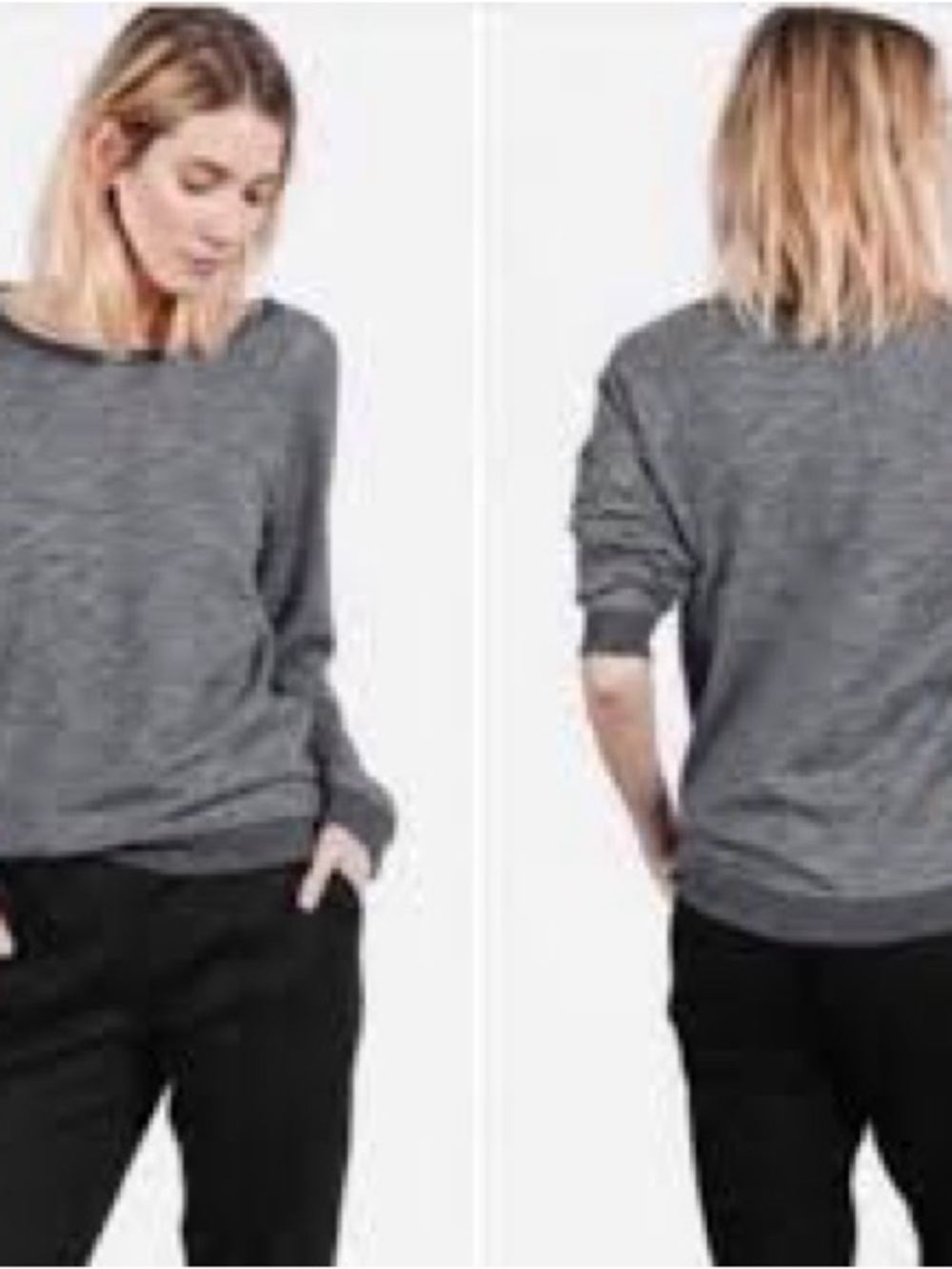 Everlane Heather Gray Relaxed Crewneck Sweater